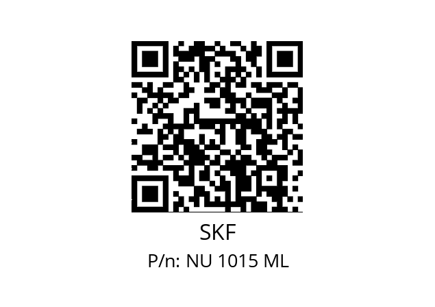   SKF NU 1015 ML