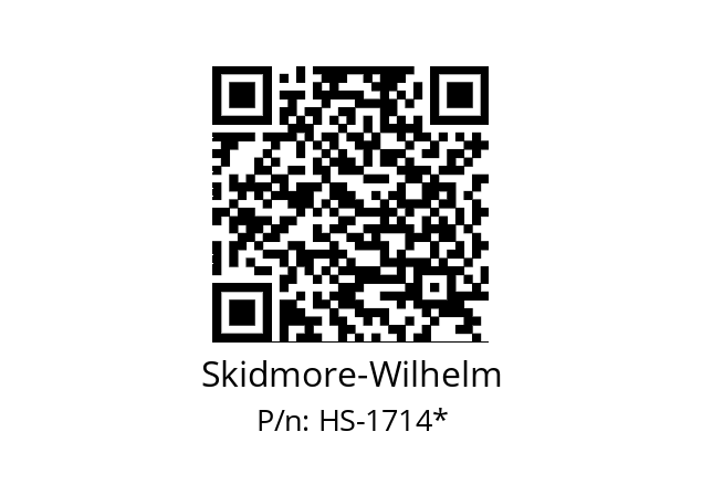   Skidmore-Wilhelm HS-1714*