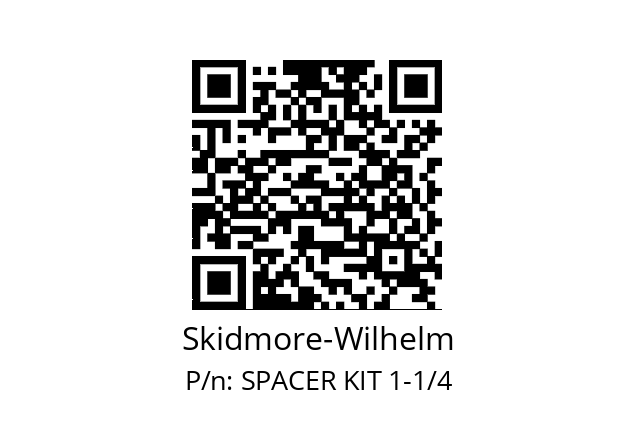   Skidmore-Wilhelm SPACER KIT 1-1/4