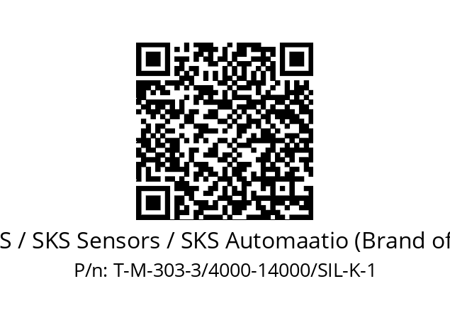   EPIC SENSORS / SKS Sensors / SKS Automaatio (Brand of Lapp Group) T-M-303-3/4000-14000/SIL-K-1