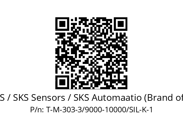   EPIC SENSORS / SKS Sensors / SKS Automaatio (Brand of Lapp Group) T-M-303-3/9000-10000/SIL-K-1