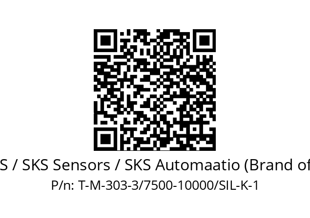   EPIC SENSORS / SKS Sensors / SKS Automaatio (Brand of Lapp Group) T-M-303-3/7500-10000/SIL-K-1