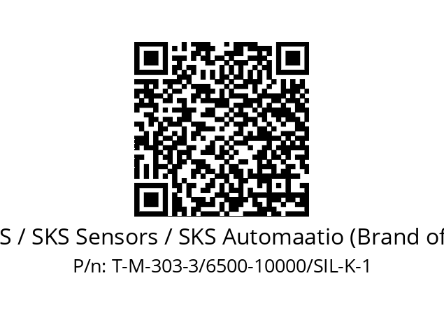   EPIC SENSORS / SKS Sensors / SKS Automaatio (Brand of Lapp Group) T-M-303-3/6500-10000/SIL-K-1