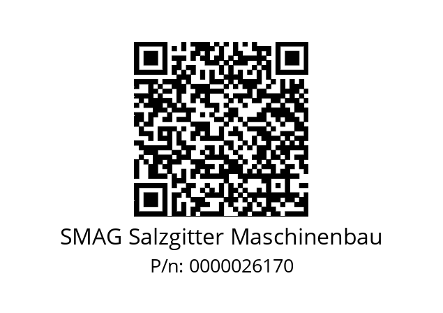   SMAG Salzgitter Maschinenbau 0000026170