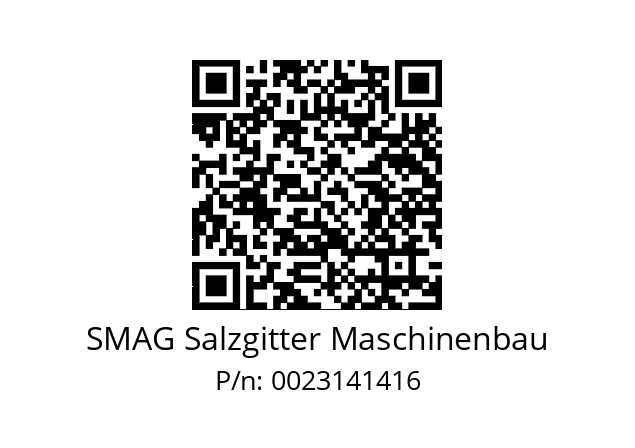   SMAG Salzgitter Maschinenbau 0023141416