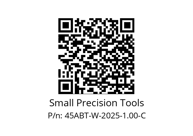   Small Precision Tools 45ABT-W-2025-1.00-C