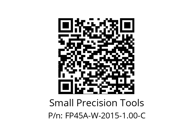   Small Precision Tools FP45A-W-2015-1.00-C