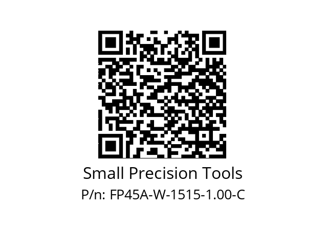   Small Precision Tools FP45A-W-1515-1.00-C