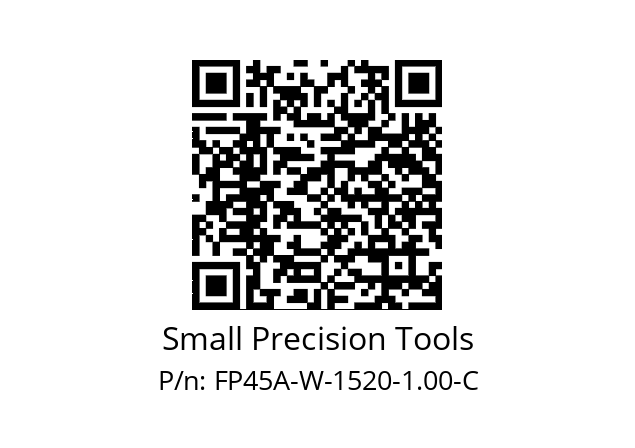   Small Precision Tools FP45A-W-1520-1.00-C