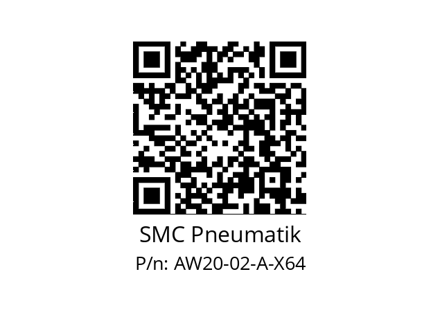   SMC Pneumatik AW20-02-A-X64