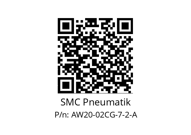   SMC Pneumatik AW20-02CG-7-2-A