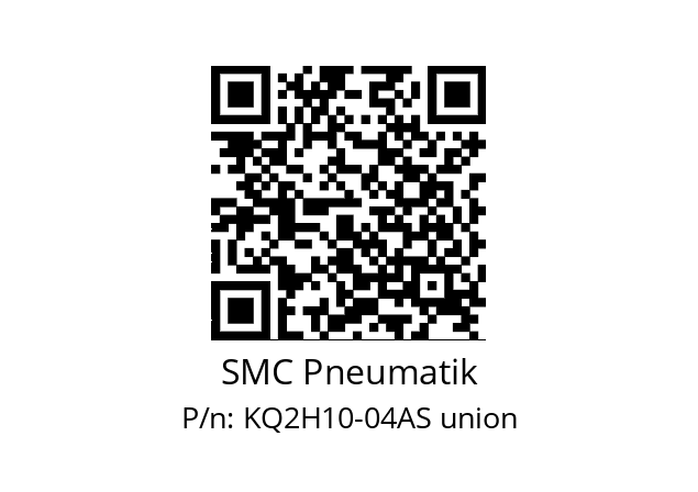   SMC Pneumatik KQ2H10-04AS union