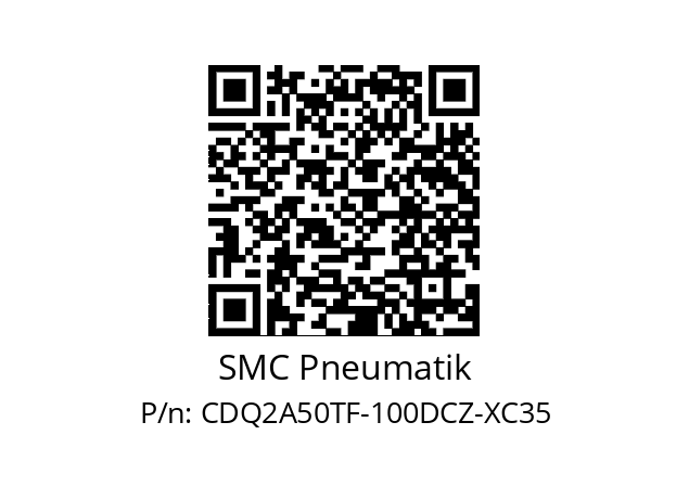   SMC Pneumatik CDQ2A50TF-100DCZ-XC35