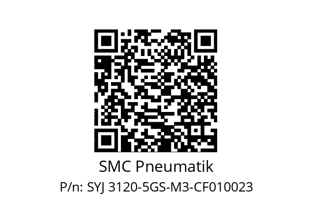   SMC Pneumatik SYJ 3120-5GS-M3-CF010023