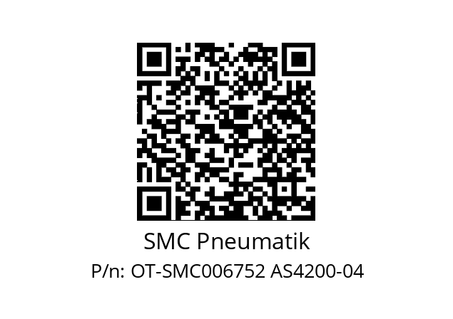   SMC Pneumatik OT-SMC006752 AS4200-04