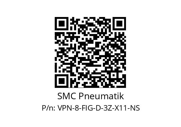   SMC Pneumatik VPN-8-FIG-D-3Z-X11-NS