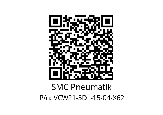   SMC Pneumatik VCW21-5DL-15-04-X62