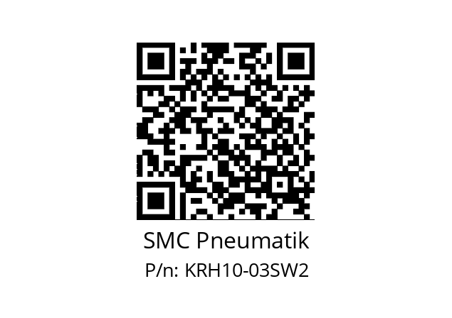   SMC Pneumatik KRH10-03SW2