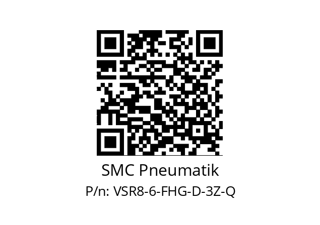   SMC Pneumatik VSR8-6-FHG-D-3Z-Q