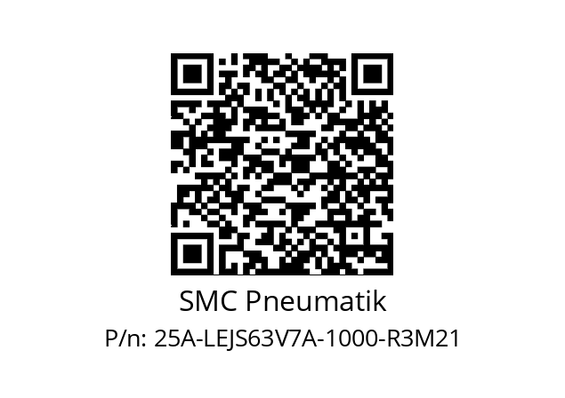   SMC Pneumatik 25A-LEJS63V7A-1000-R3M21