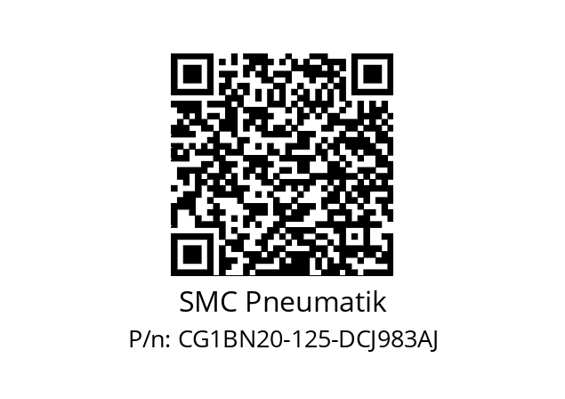   SMC Pneumatik CG1BN20-125-DCJ983AJ