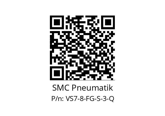   SMC Pneumatik VS7-8-FG-S-3-Q