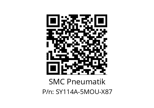   SMC Pneumatik SY114A-5MOU-X87