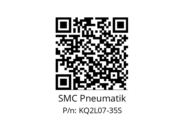   SMC Pneumatik KQ2L07-35S