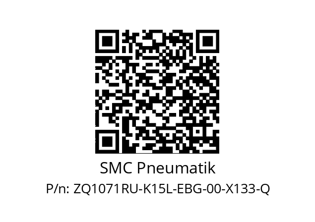   SMC Pneumatik ZQ1071RU-K15L-EBG-00-X133-Q