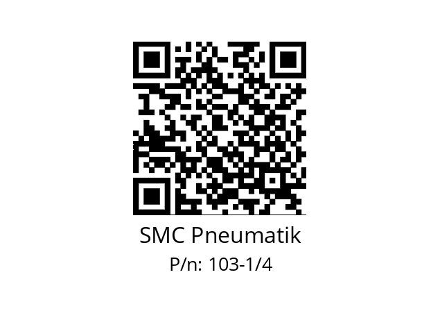   SMC Pneumatik 103-1/4