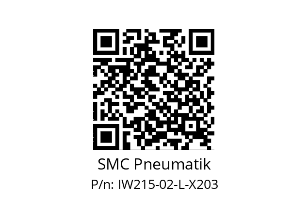   SMC Pneumatik IW215-02-L-X203