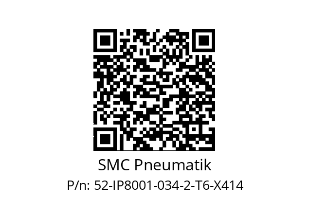   SMC Pneumatik 52-IP8001-034-2-T6-X414