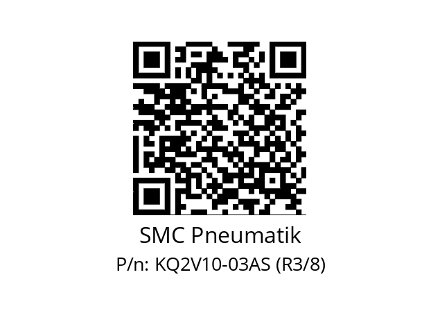   SMC Pneumatik KQ2V10-03AS (R3/8)