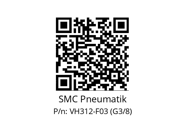   SMC Pneumatik VH312-F03 (G3/8)