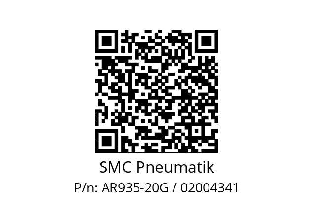   SMC Pneumatik AR935-20G / 02004341