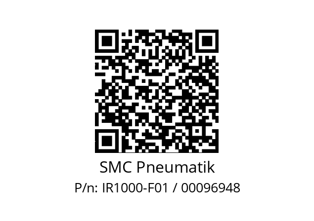   SMC Pneumatik IR1000-F01 / 00096948