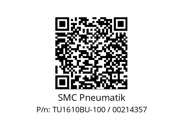   SMC Pneumatik TU1610BU-100 / 00214357