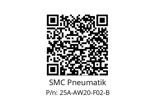   SMC Pneumatik 25A-AW20-F02-B