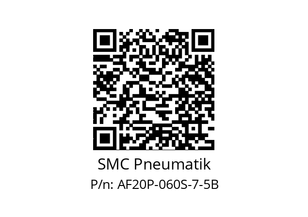   SMC Pneumatik AF20P-060S-7-5B