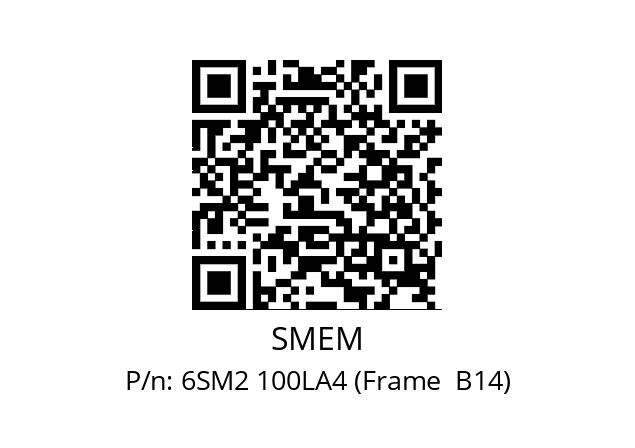   SMEM 6SM2 100LA4 (Frame  B14)