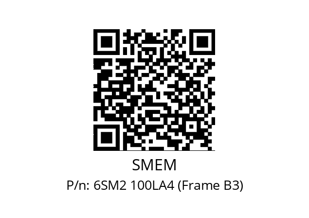   SMEM 6SM2 100LA4 (Frame B3)