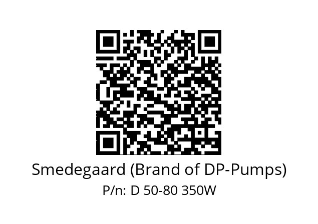   Smedegaard (Brand of DP-Pumps) D 50-80 350W