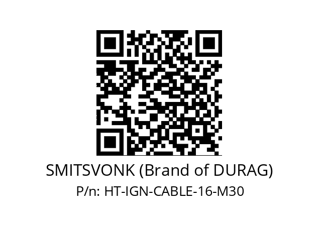   SMITSVONK (Brand of DURAG) HT-IGN-CABLE-16-M30