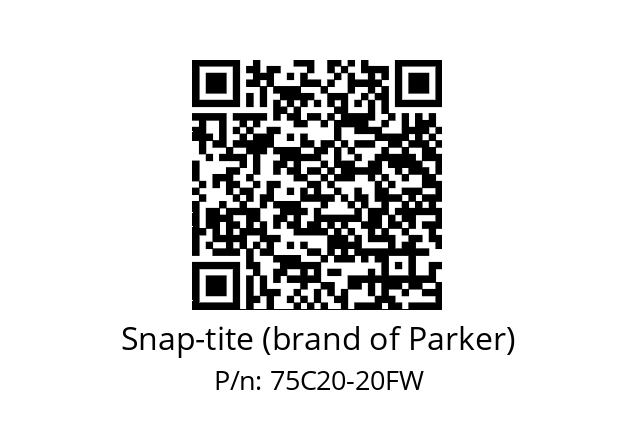   Snap-tite (brand of Parker) 75C20-20FW