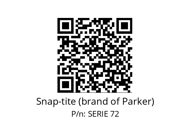   Snap-tite (brand of Parker) SERIE 72