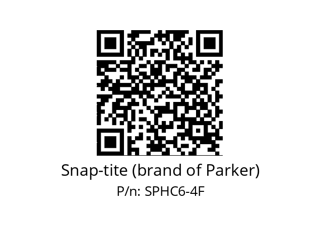   Snap-tite (brand of Parker) SPHC6-4F