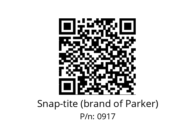   Snap-tite (brand of Parker) 0917