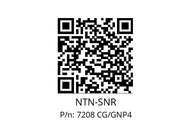   NTN-SNR 7208 CG/GNP4