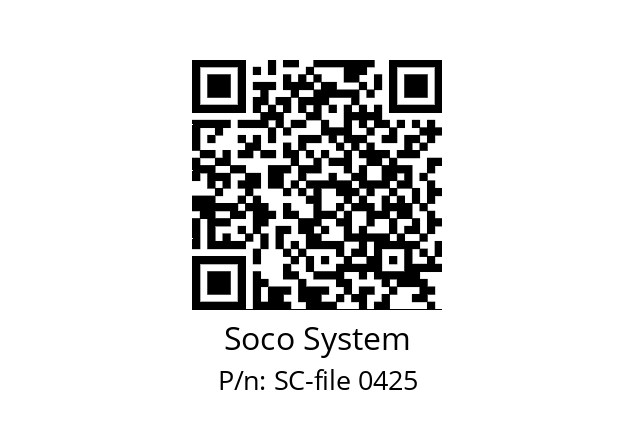   Soco System SC-file 0425