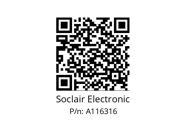   Soclair Electronic A116316